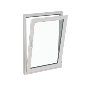 Fereastră termopan bucătărie 860/1160, profil PVC Ramplast, 1 canat, deschidere dreapta, rotobatantă-Alb