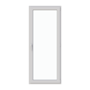 Ușă balcon 850/2050, profil PVC Ramplast, 1 canat, deschidere dreapta