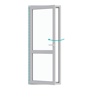 Ușă balcon, profil PVC Ramplast, 1 canat, deschidere stânga
