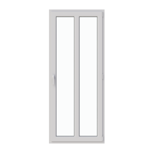 Ușă intrare de exterior 860/2050, profil PVC Ramplast, 1 canat, deschidere dreapta