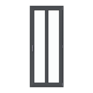 Ușă termopan intrare de exterior 860/2050, profil PVC Ramplast, 1 canat, deschidere dreapta-Gri antracit